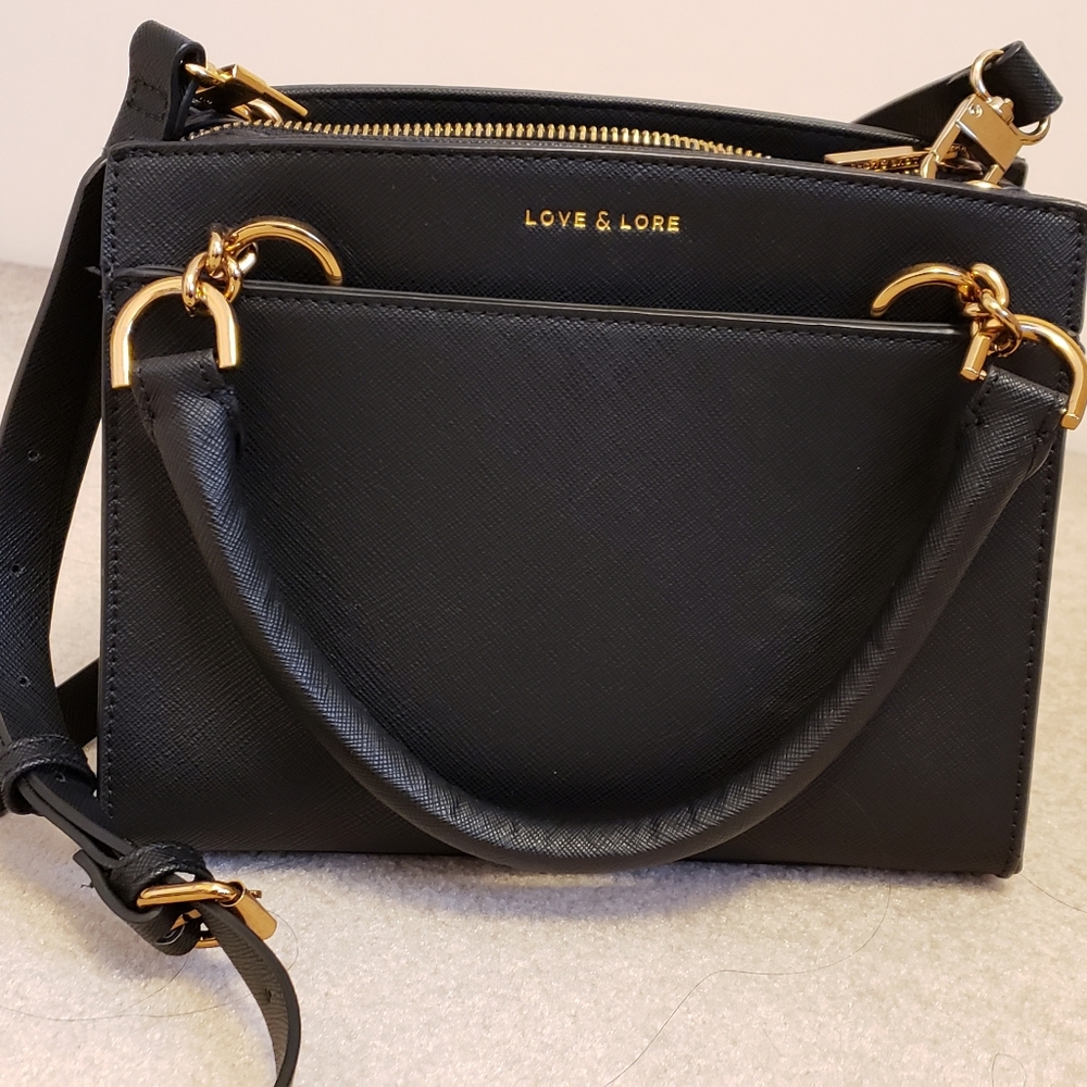 Black Love and Lore crossbody purse